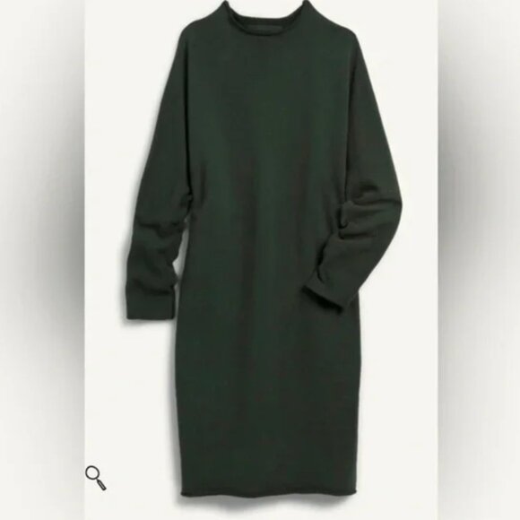 Frank & Eileen Izzie Party Sweatshirt Dress Triple Fleece Green Medium M - Picture 5 of 11